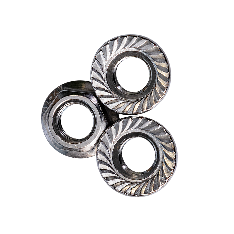Porcas de flange hexagonal SS304 DIN6923 M16