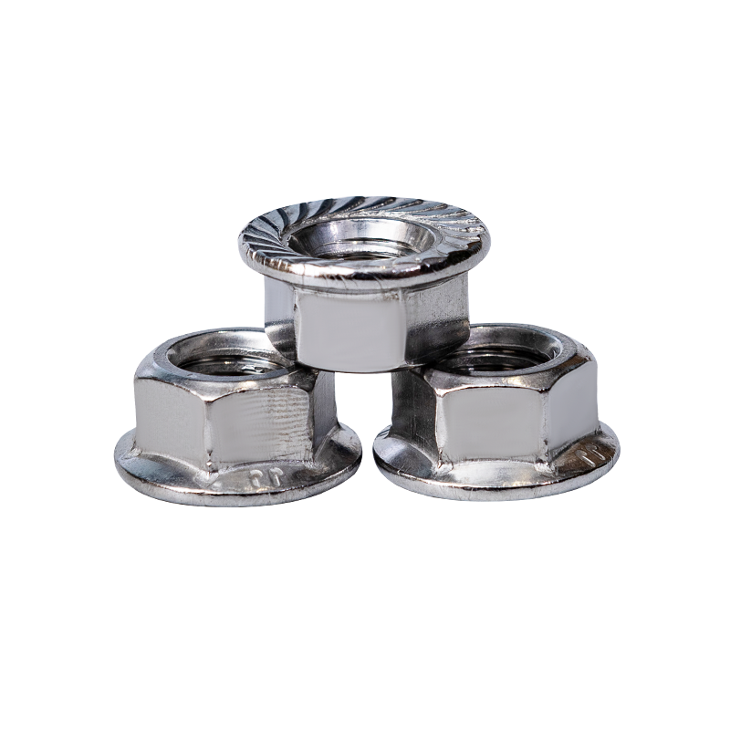 Porcas de flange hexagonal SS304 DIN6923 M12